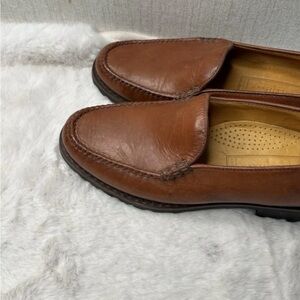Cole Haan Womens 6.5 AA Leather Loafers Brown Slip On